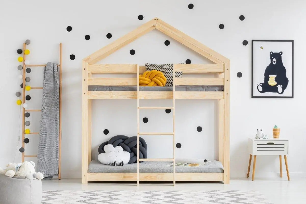 Stapelbed Mika ( schuine trap lange zijde) - bopien.nl
