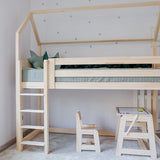 Halfhoogslaper Lucky 100 cm onder bed