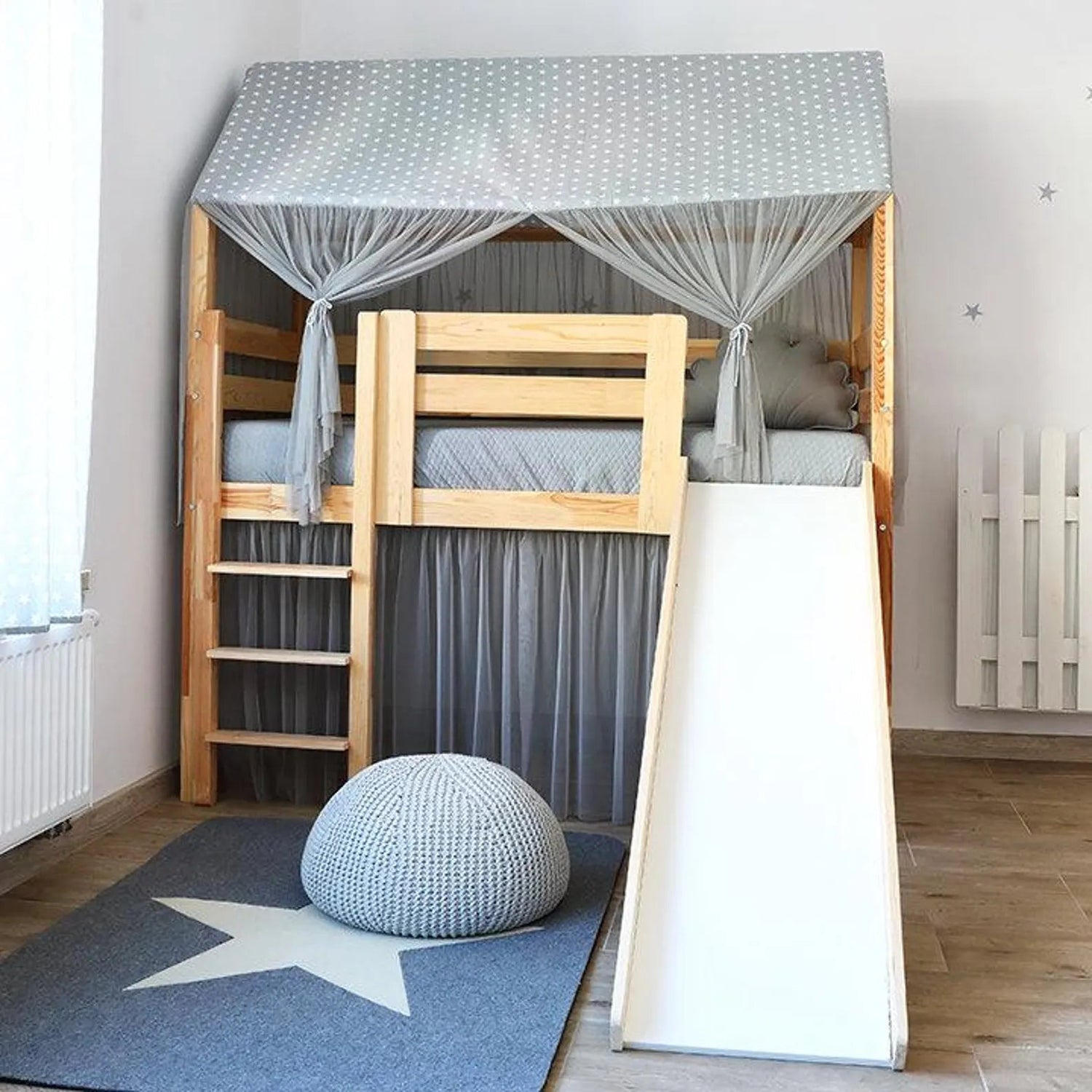 Halfhoogslaper met glijbaan Slider - bopien.nl