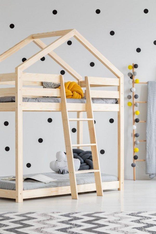 Stapelbed Mika ( schuine trap lange zijde) - bopien.nl