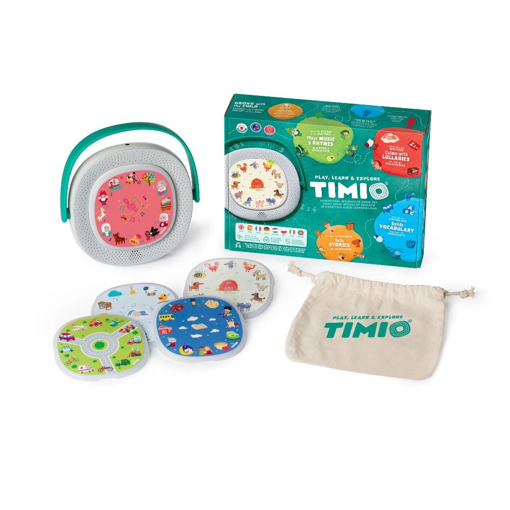 Timio Starterkit Audio - en Muziekspeler 2.0 Oplaadbaar | Woordjes, Talen, Getallen +2 jaar - bopien.nl